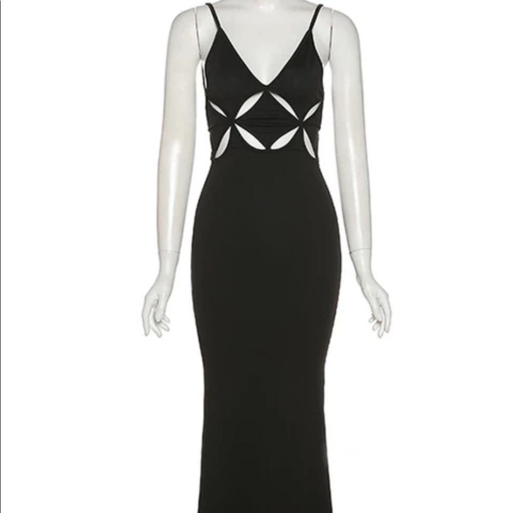 Black cutout dress